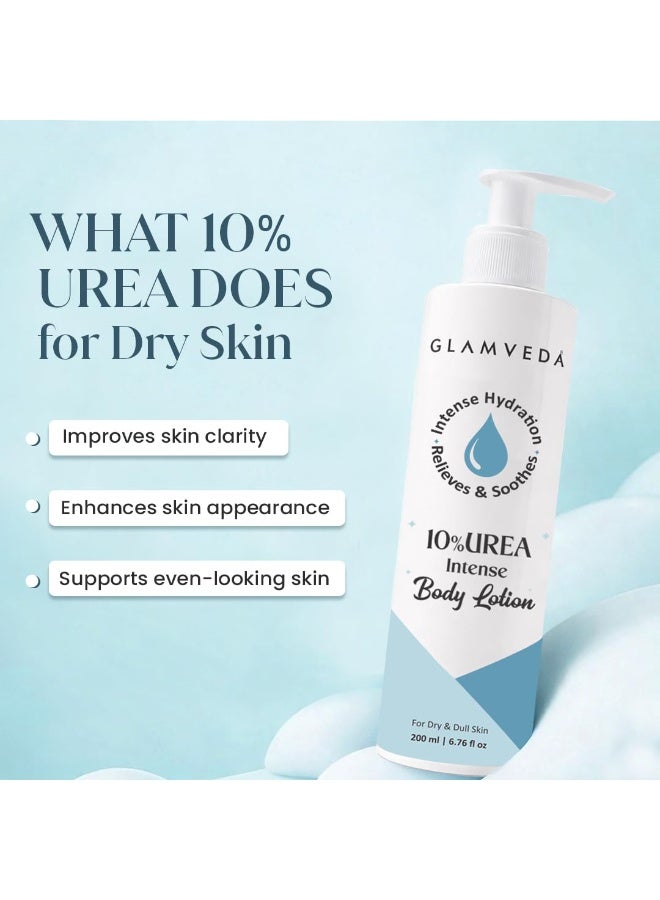Glamveda 10% Urea intense Body Lotion for Very Dry & Rough Skin | Intense Moisturizer for Long-Lasting Hydration | Non-Greasy & Lightweight | Repairs & Softens Skin | 200ml (Pack of 3) - Image 3