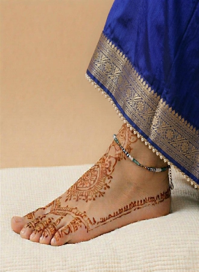 Japam Money Magnet Anklet with Pyrite, Tiger Eye, Citrine & Aventurine Beads - Handcrafted Spiritual Jewellery for Wealth & Prosperity | Certificate of Authenticity - Image 4
