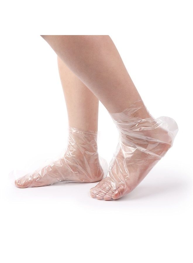 Niubow 100pcs Paraffin Wax Bath Liners for Foot, Niubow Plastic Feet Protectors Covers, Hot Wax Therapy Booties Bags Covers for Therabath Wax Treatment - Image 1