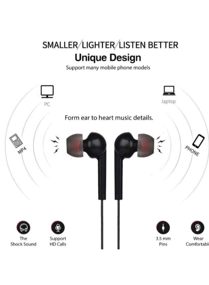 Blue Spectrum in-ear headphones for smartphones, black - Image 2