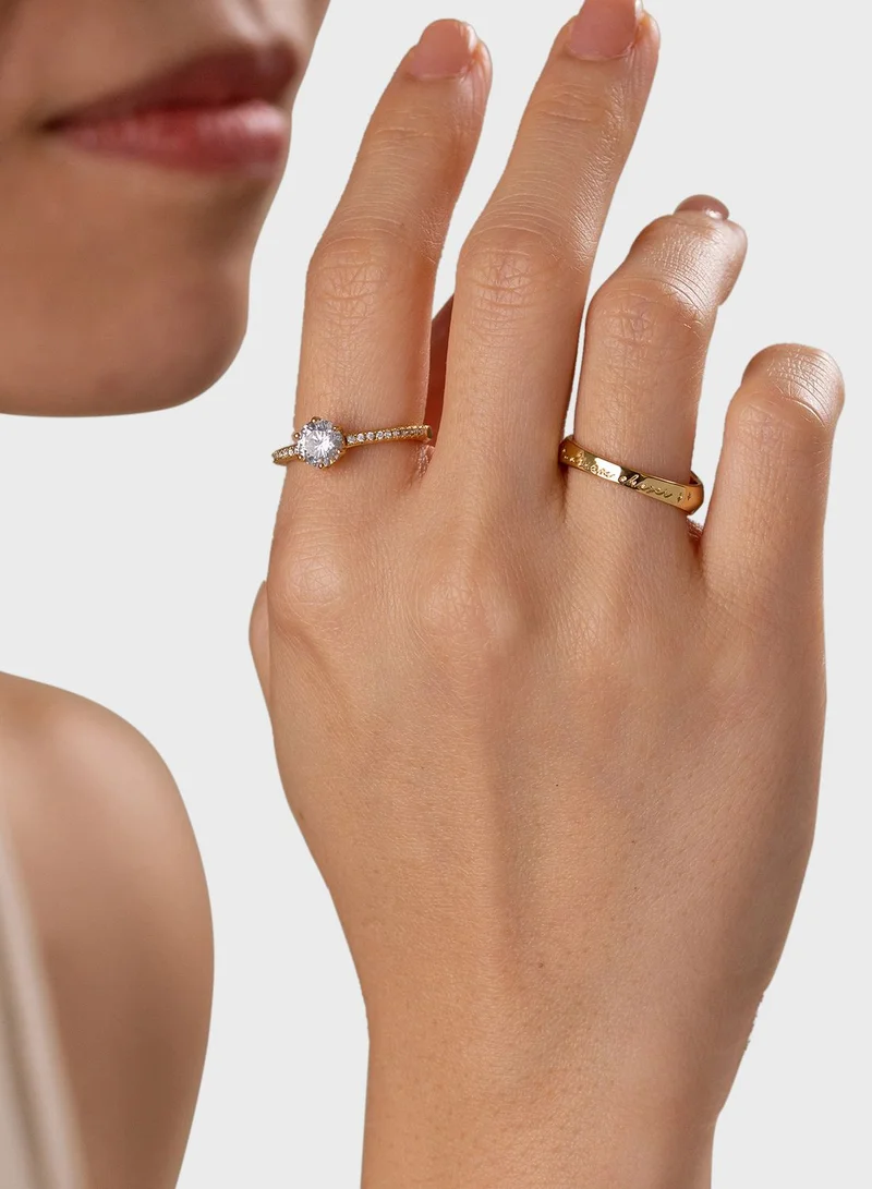 Wanderlust + co Brilliant Gold Ring
