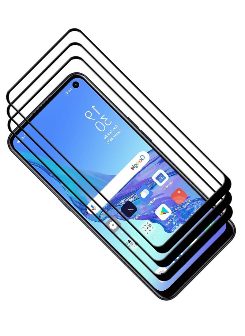 ACLIX 3 Pieces Antistatic ESD Dustproof Premium Quality High Definition Tempered Glass Screen Protector Designed For Oppo A53 - Image 1