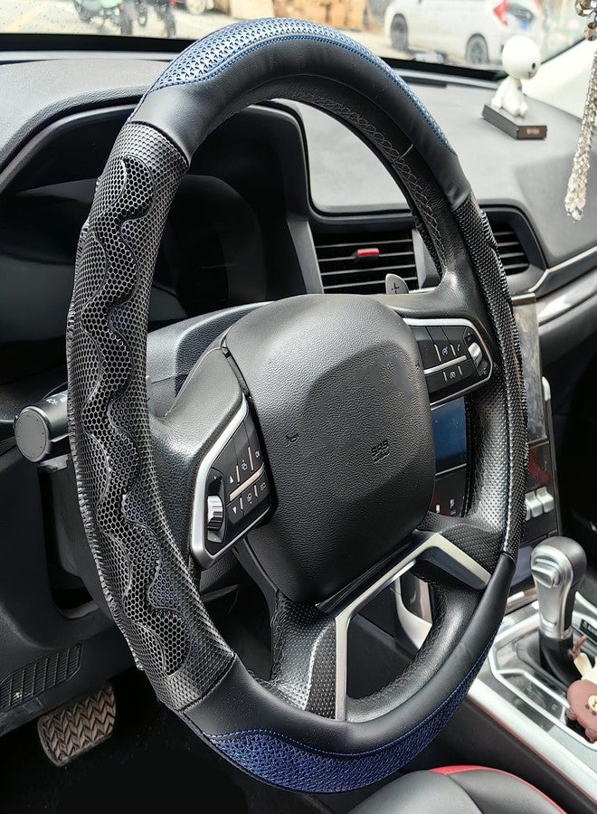 XHRING Car Steering Wheel Cover for Ford Fusion Mustang Bronco/Bronco Sport Ranger Maverick Edge Explorer Escape Focus XL XLT Lariat Sport Limited Hybrid Platinum Se Sel St Raptor Base Accessories - Image 4