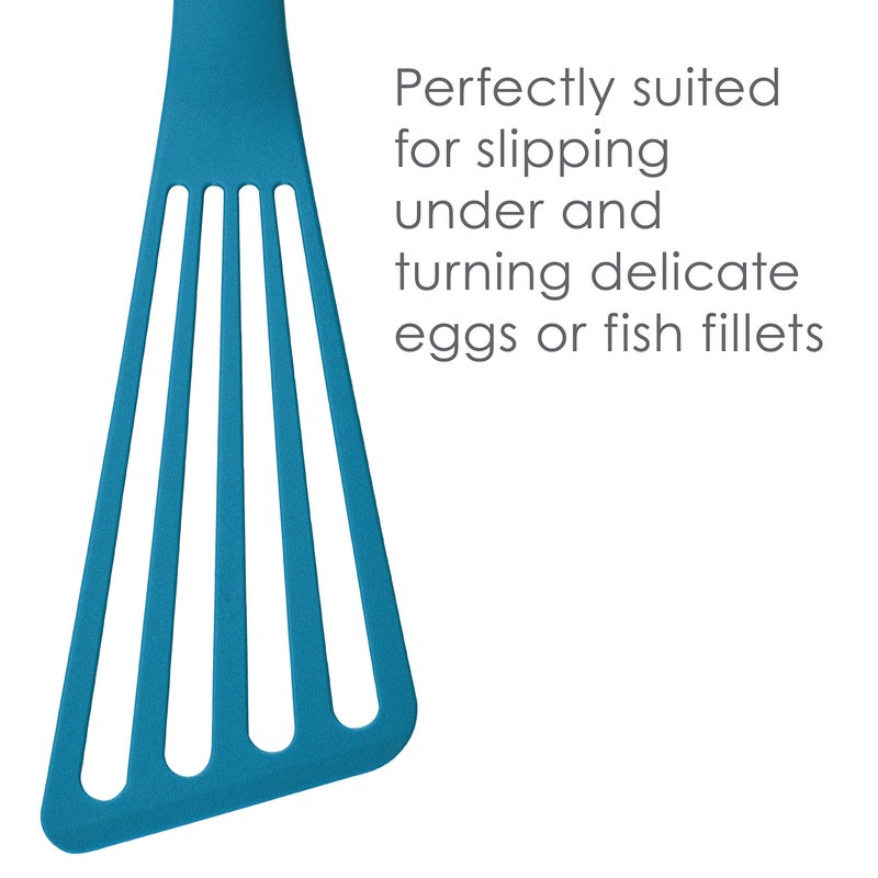 Rachael Ray KitchenTools and Gadgets Nylon Cooking Utensils / Spatula / Fish Turners - 2 Piece, Red - Image 4