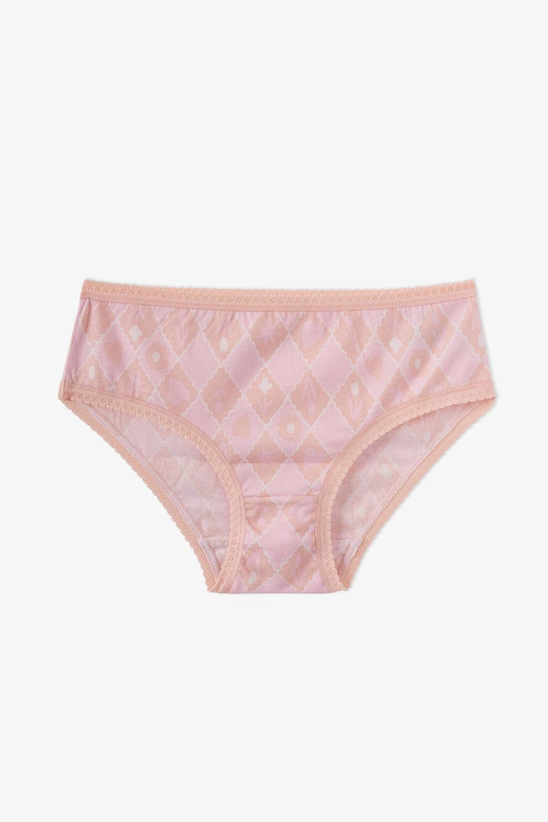 PENTI Girls' Princess Print Floral Cotton Briefs - Image 5
