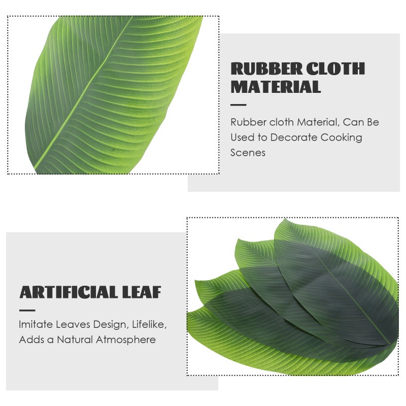 Banana Leaf Mats for Sashimi,Dining Decor with Realistic Design,Perfect for Gatherings - Image 5