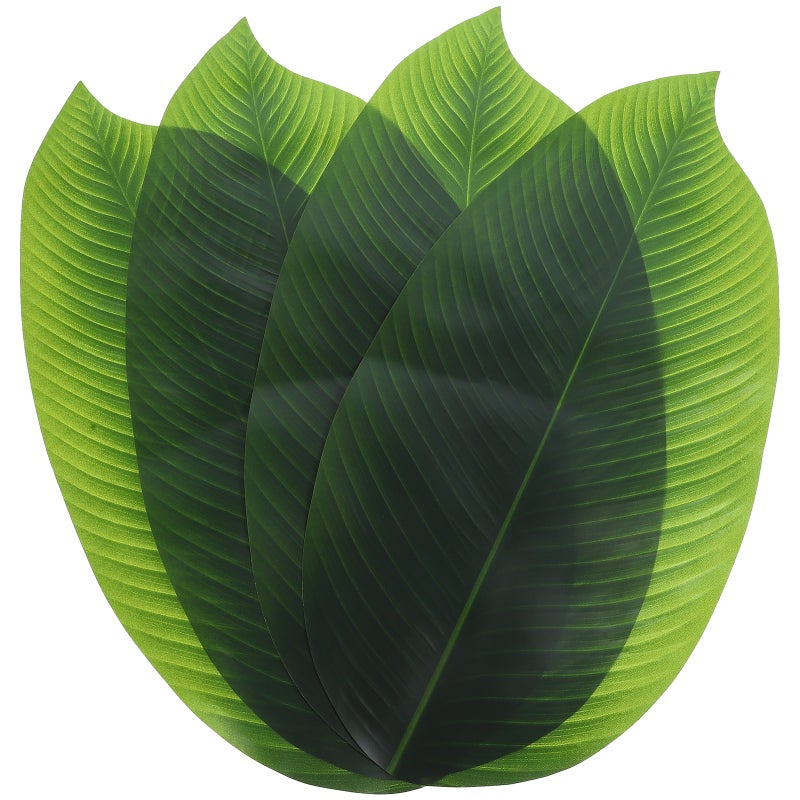 Banana Leaf Mats for Sashimi,Dining Decor with Realistic Design,Perfect for Gatherings - Image 1