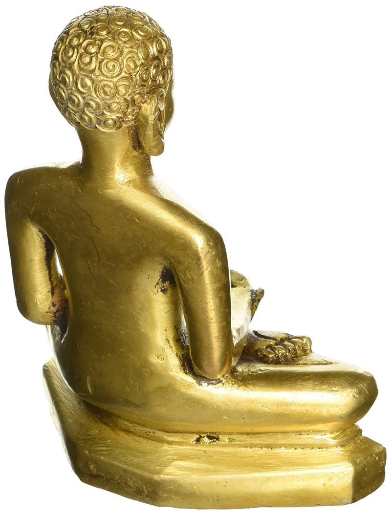 Idol Collections Jain Tirthankara Brass Statue Height 4.5 Inches - Image 2