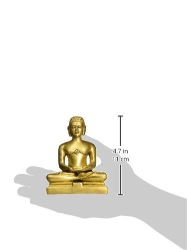 Idol Collections Jain Tirthankara Brass Statue Height 4.5 Inches - Image 3