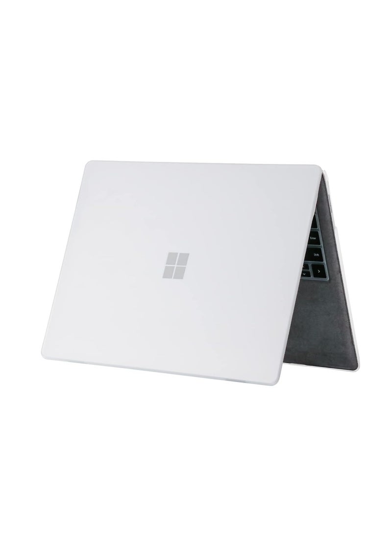 Premium Hard Rubberized Case for Microsoft Surface Laptop 13.8-inch Touchscreen 2024 (7th Edition) Lightweight Durable Scratch-Resistant, Easy Install, Frosted Clear - Image 2