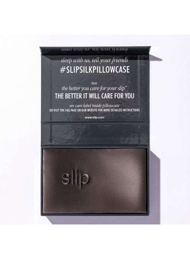 Slip Silk Pillowcase - Queen - Charcoal - Image 3