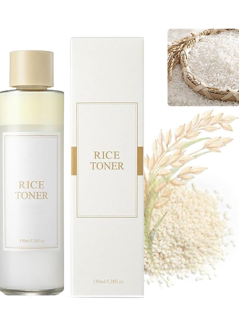 Organic Rice Facial Skin Toner Brighten Hydrating Whitening Face Moisturizer Water Rice Toner - Image 1