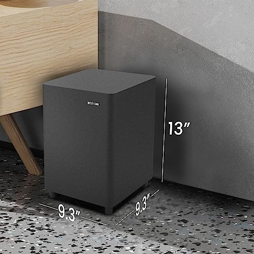BESTISAN 6.5’’ Subwoofer, Powered Home Audio Sub woofer with Deep Bass in Compact Design, for Studio and Home Theater, Black,SW65C - Image 5