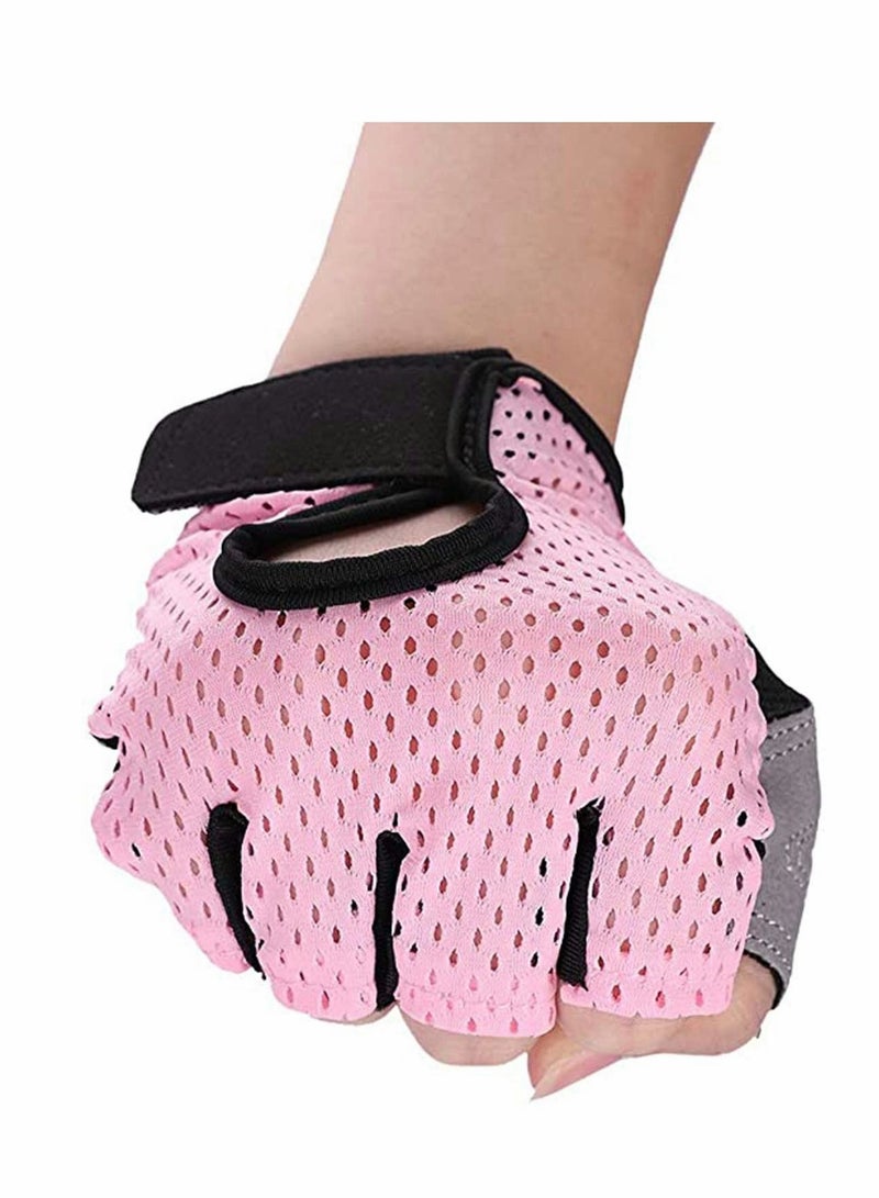 Excefore Fitness Gloves Anti-skid Training Gripper Gloves Half Finger Cycling Driving Gloves Mountain Road Biking Yoga Gloves Callus Guard Workout Weight Lifting Gloves Motorbike Riding Mittens - Image 3
