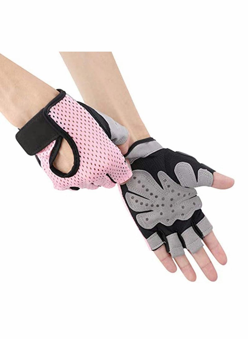 Excefore Fitness Gloves Anti-skid Training Gripper Gloves Half Finger Cycling Driving Gloves Mountain Road Biking Yoga Gloves Callus Guard Workout Weight Lifting Gloves Motorbike Riding Mittens - Image 4