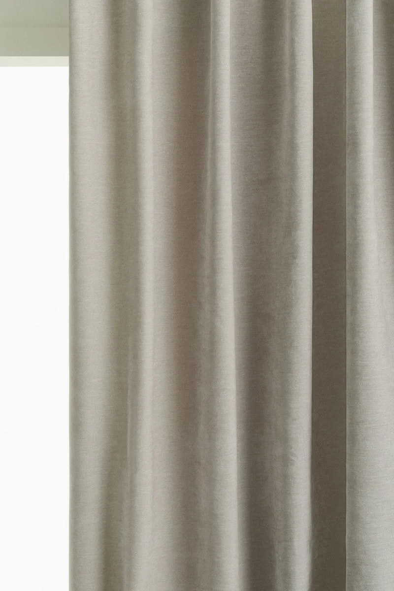 H&M 1-pack long and wide chenille curtain length