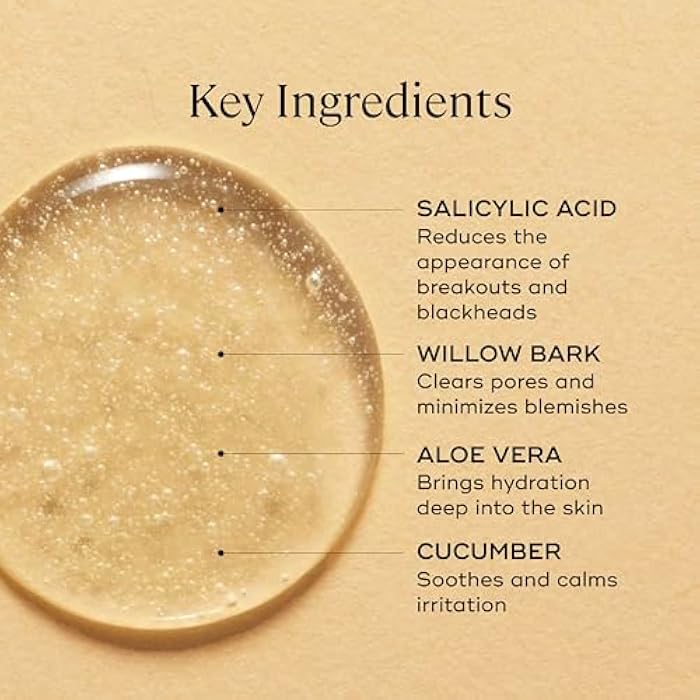 EVER Rebalance Gentle Purifying Cleanser – Purifying Gel Cleanser with Salicylic Acid & Willow Bark for Oily Skin, Deep Pore Cleanse & Blemish Control, Clean-Formulated - 3.5 fl oz - Image 5