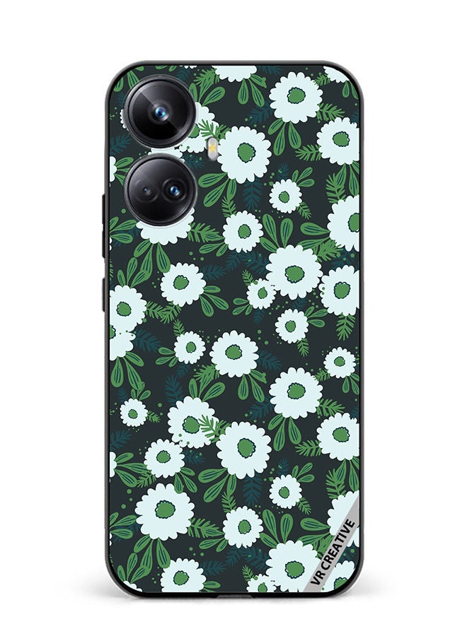 VR CREATIVE Protective Case Cover For Realme 10 Pro Plus Floral Pattern Based On Traditional Folk Art Ornaments Design Multicolour - Image 1