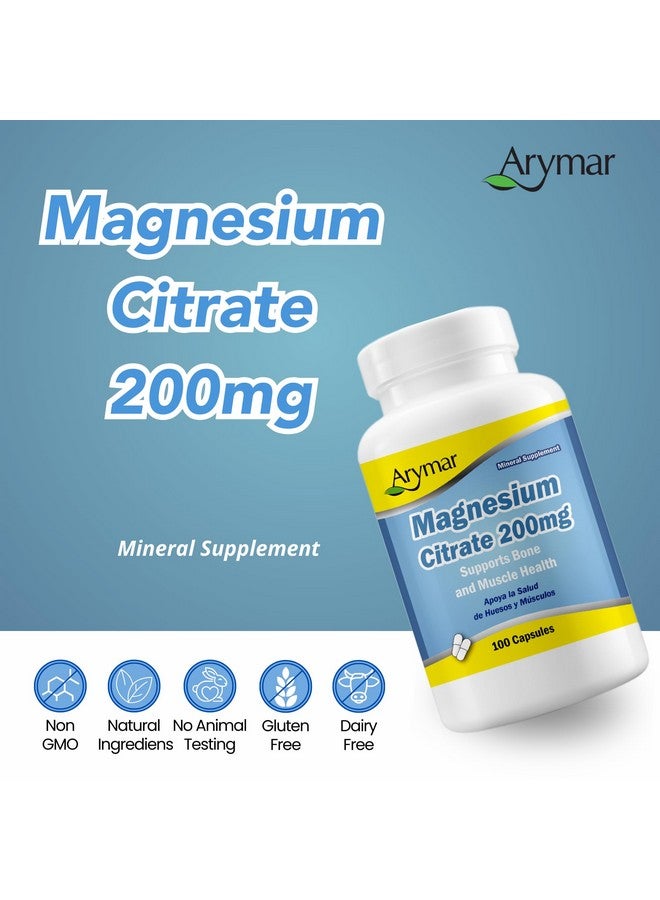 Arymar Magnesium Citrate 1250mg - High Potency Magnesium Supplement - 100 Capsules - Image 5