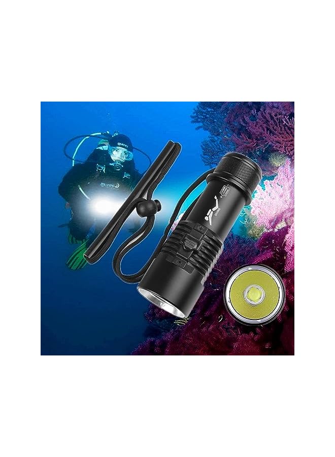 promass Diving Flashlight - 2000 Lumens Rechargeable Scuba Dive Lights IPX8 Waterproof Underwater Led Flashlights Super Bright Submersible Torch Lights for Under Water Deep Sea Snorkeling Cave at Night - Image 2