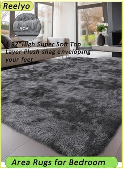 Reelyo Area Rugs for Bedroom, Living Room Fluffy Rug, Large Area Rug Shag Shaggy Carpet Soft Plush Furry Bedside Rugs, Machine Washable Area Rugs for Kids Girls Boys Home Decor Anti Slip  - Image 1