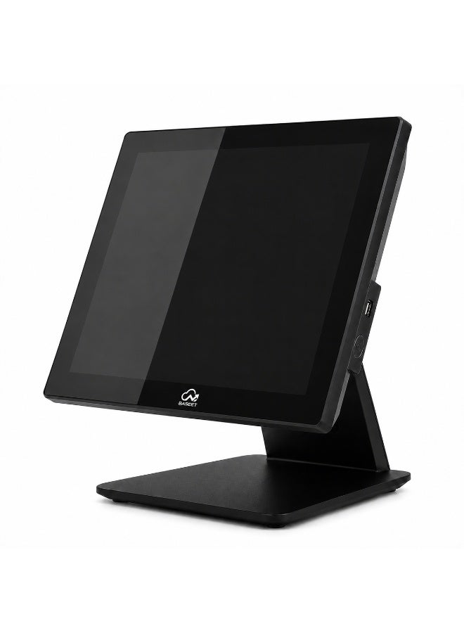 BASEET BAS-156R1 All-in-One POS System | Intel Core i5 4th Gen | 15.6" Touch Screen | 8GB RAM | 128GB SSD | WiFi, Bluetooth, LAN Ethernet & 5 USB Ports for Retail & Restaurant POS - Image 1