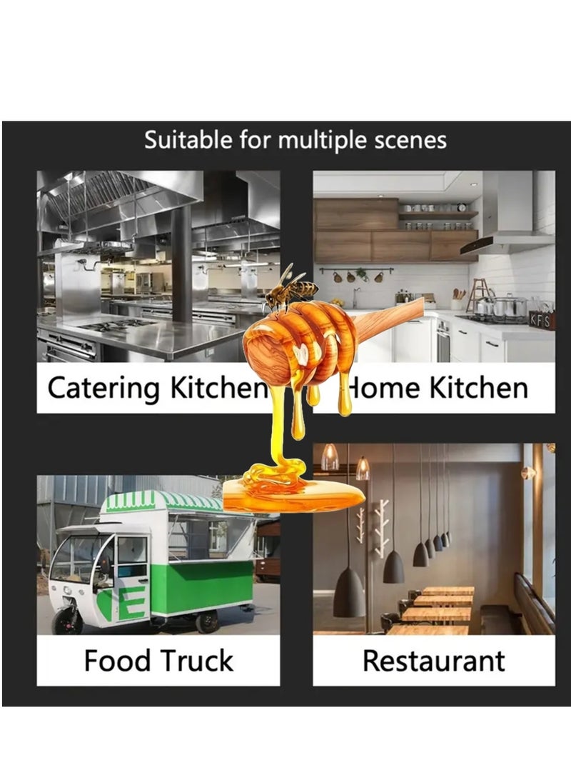 Lavish Natural Wood Honey Spoon | 16CM | 6-PACK | Honey Dipper Sticks | Drizzling | Stirring | Dispensing Honey | Jam | Syrup | Eco-Friendly | Kitchen & Party Favors - Image 5