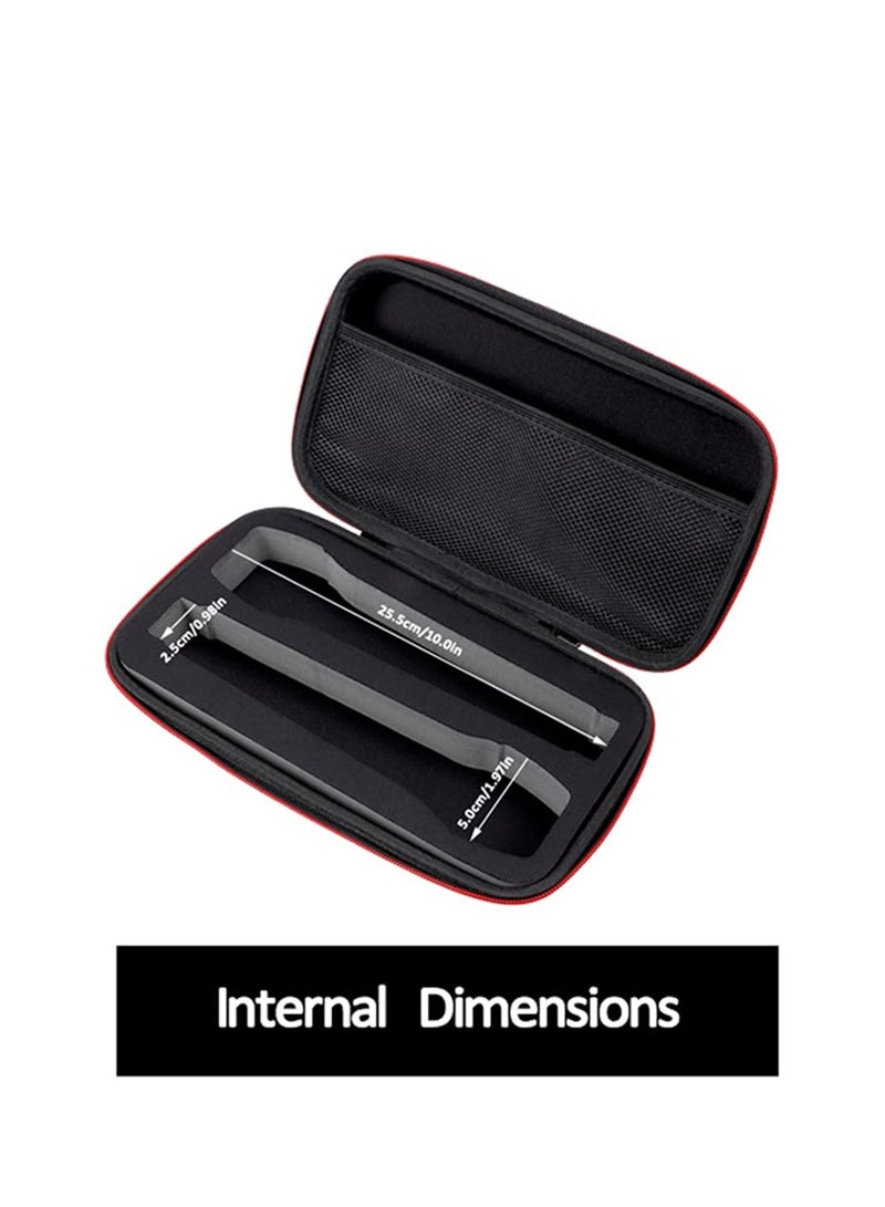 Wireless Microphone Case Hard EVA Case for Handheld Microphone Dual Mic Bag Microphone Hard Carrying Travel Case 30x15cm  - Image 4