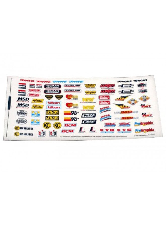 Traxxas 2514 Decal Sponsor Sheet, 293-Pack