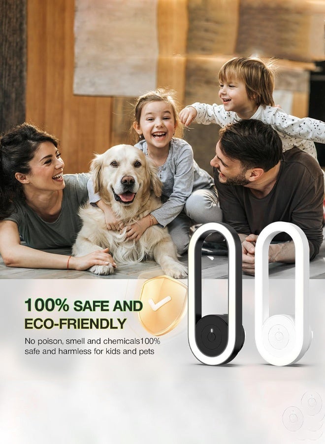 Household mosquito killer, aluminum ultrasonic mosquito killer lamp, ultraviolet lamp, for indoor and outdoor use, can catch mosquitoes and flies, flying insect killer, LED night light - Image 5