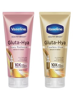 Vaseline Gluta-Hya Flawless Glow, 200Ml + Gluta-Hya Dewy Radiance, 200Ml Lotion