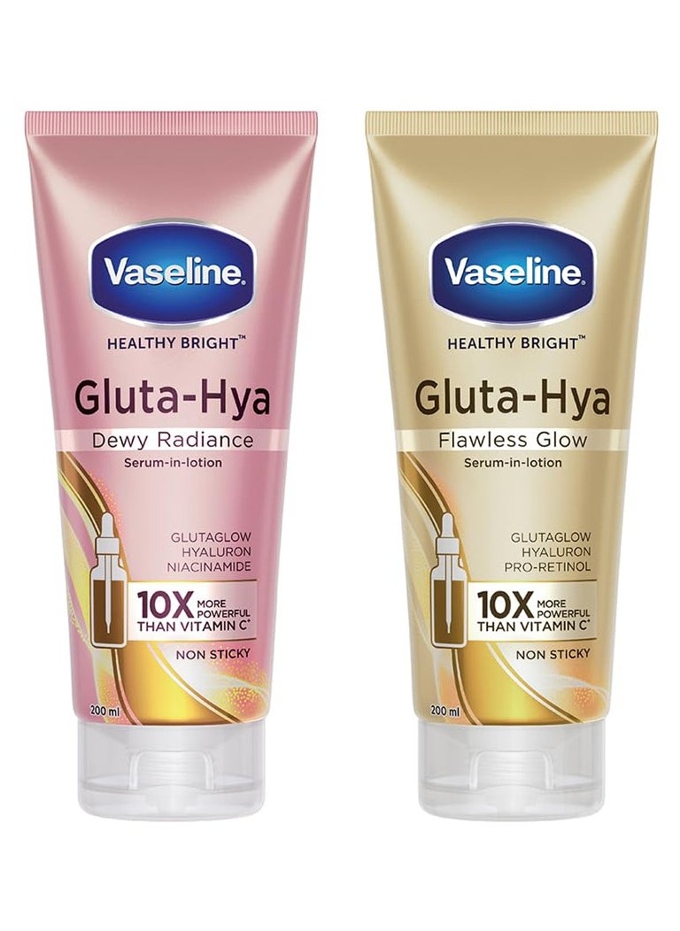 Vaseline - Vaseline Gluta-Hya Flawless Glow, 200Ml + Gluta-Hya Dewy Radiance, 200Ml Lotion - Image 1
