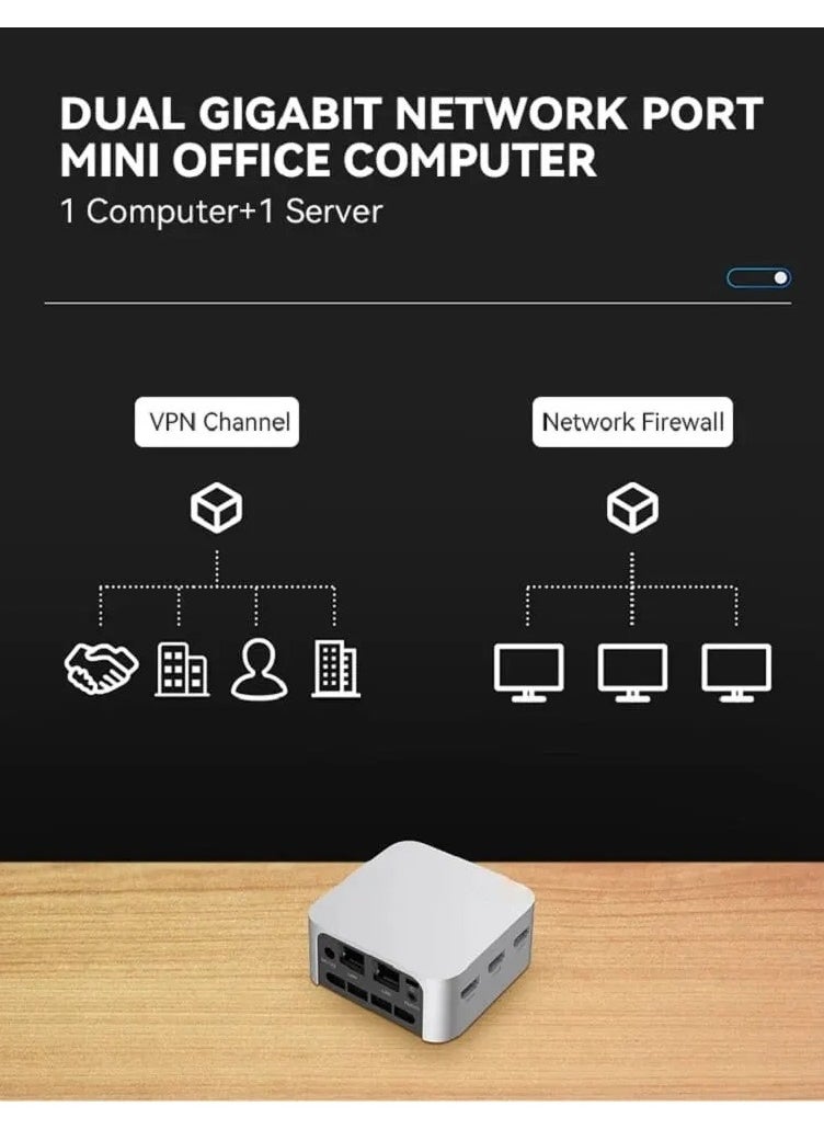 AROAQ - T8 Pro Plus Mini PC Intel 11th Gen Jasper Lake Celeron N5095 Desktop Gaming Computer 8GB 256GB DDR4 WIFI5 BT4.2 - Image 1