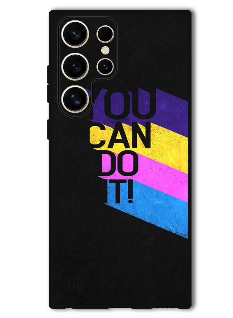 Theodor Protective Case Anti Scratch Shock Proof Bumper Cover For Samsung Galaxy S24 Ultra You can do it - Image 1