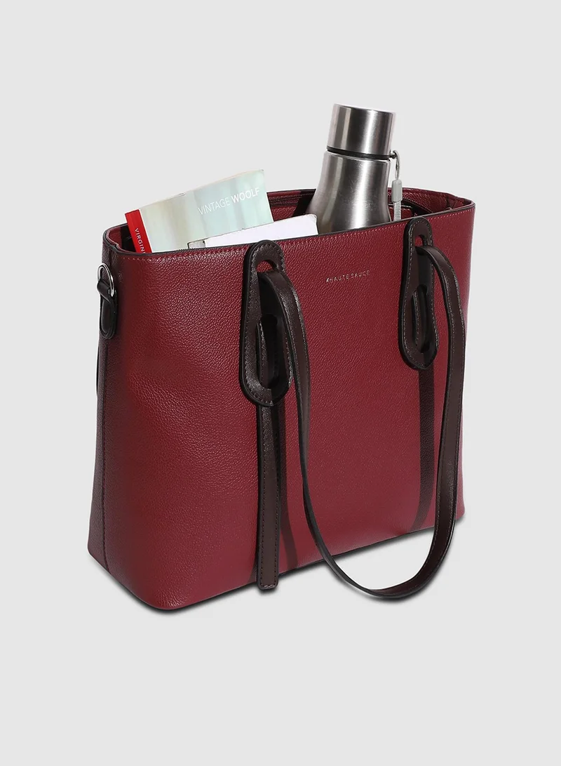 Haute Sauce On The Go Tote Bag - Maroon
