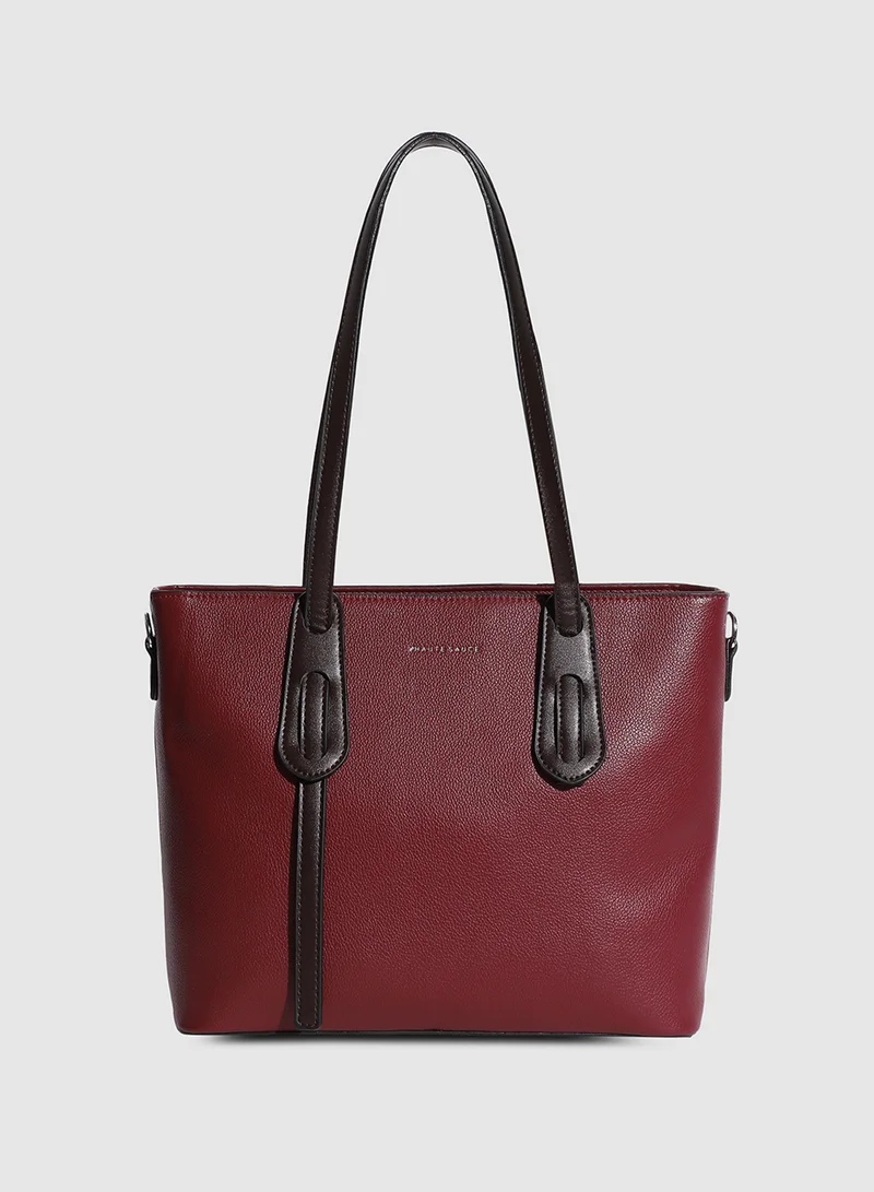 Haute Sauce On The Go Tote Bag - Maroon