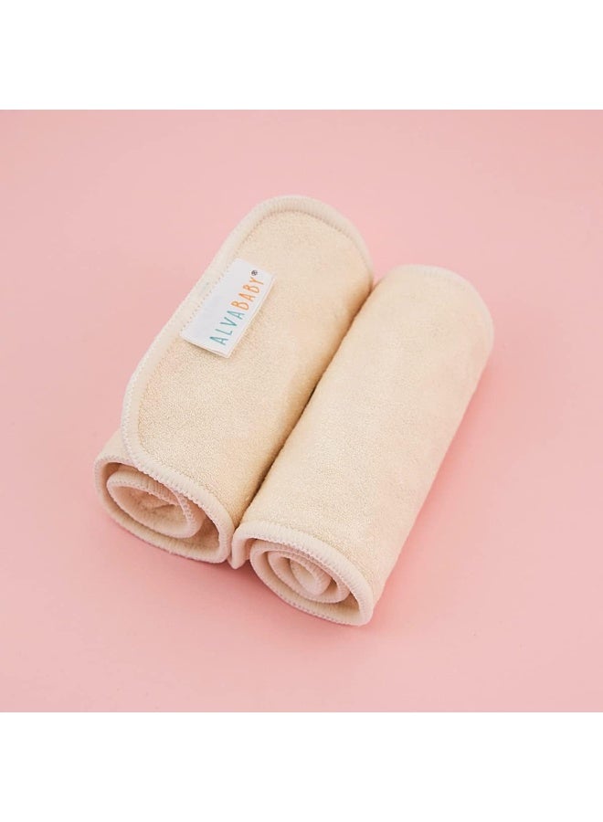 ALVABABY أ inserts حفاضات القماش من ALVABABY - 4 طبقات من الفيسكوز المستخرج من الخيزران - فائقة الامتصاص للماء - Image 5