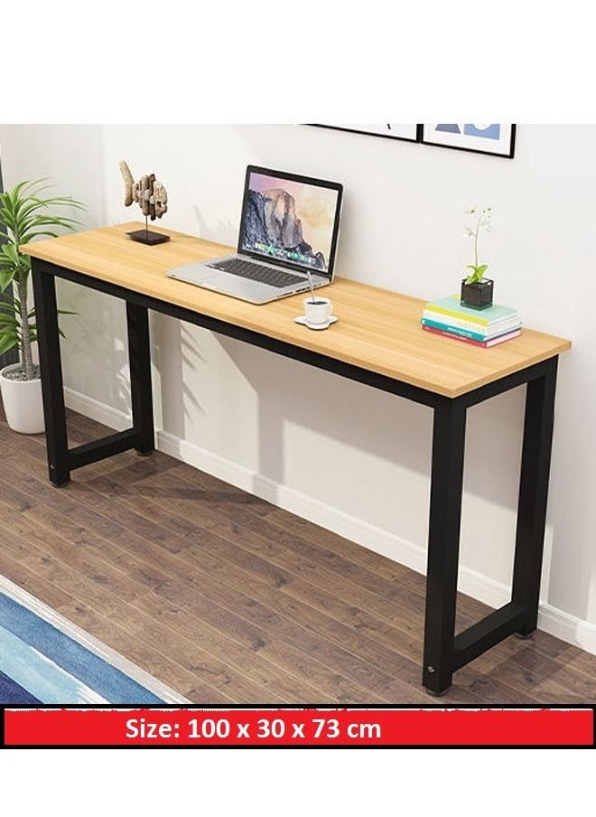 C&C Home Modern Luxury Living Room Narrow Console Table Side View Table Entryway Table Thin Sofa Side Table Display Table for Hallway Bedroom Living Room 100x30x73 cm  - Image 4