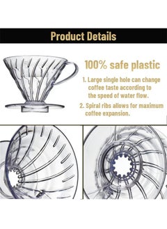 NKX Clear Glass Coffee Drip Filter Pot for 1-2 Cups  - Image 2