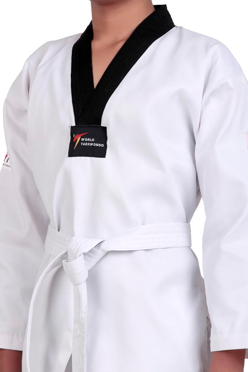 SKELETON Taekwondo Dress Uniform Made of Light Weight, Twill Weave, Basic Cut | - Image 5