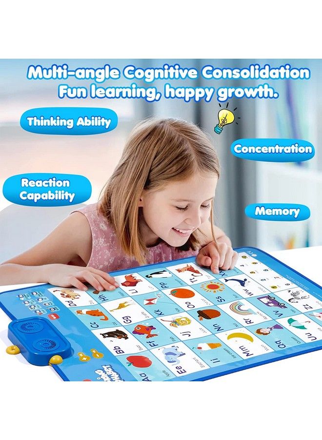 Preschool Learning Activities Autism Sensory Toys Abc 123 Electronic Talking Poster Alphabet Wall Chart Interactive Learning Toys For Toddler Kids 2 3 4 5 Year Old Girls Boys Birthday Gifts