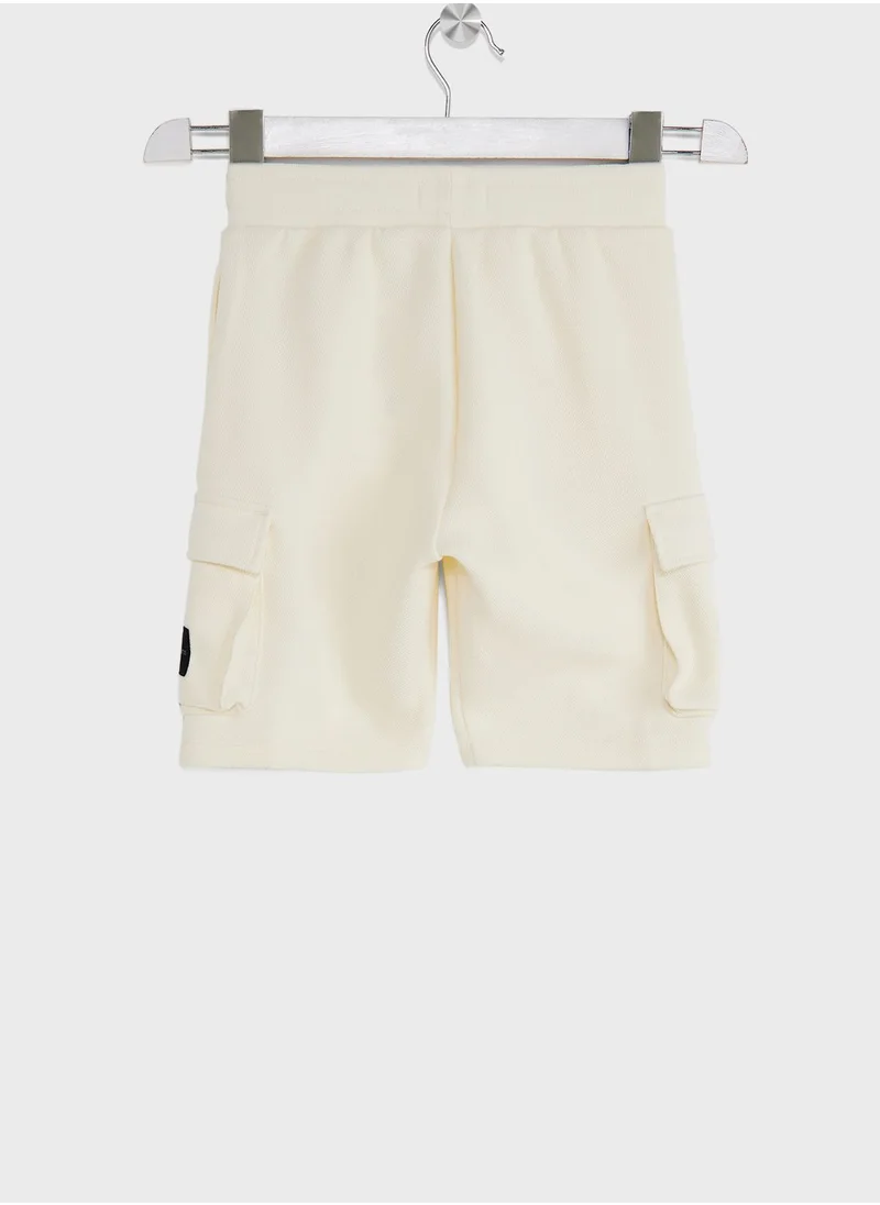 Calvin Klein Jeans Kids Logo Cargo Shorts