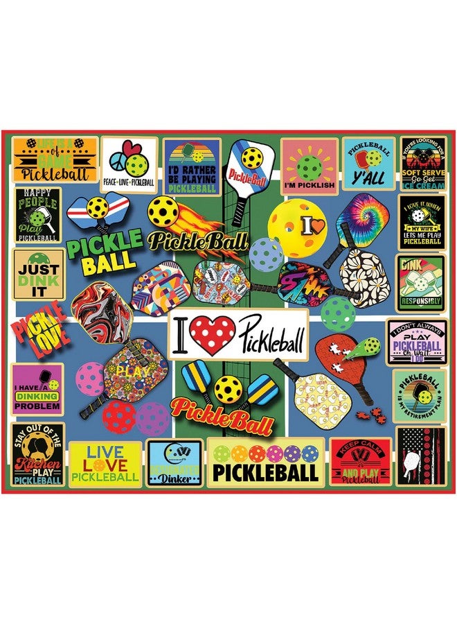 White Mountain Puzzles - Pickleball - 1000 Piece Jigsaw Puzzle - Image 1