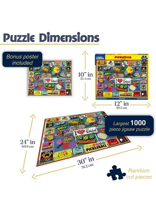 White Mountain Puzzles - Pickleball - 1000 Piece Jigsaw Puzzle - Image 3