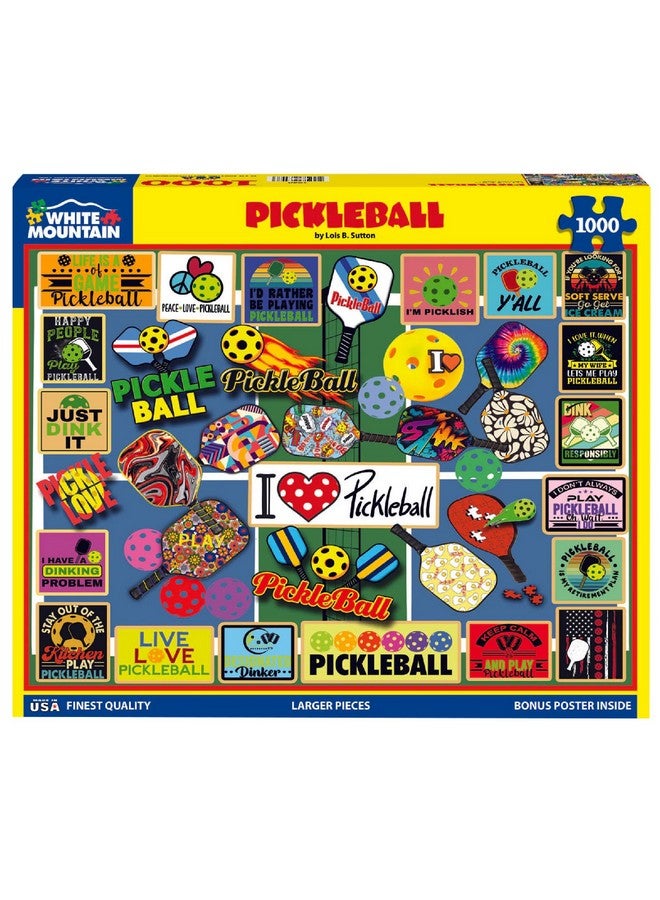 White Mountain Puzzles - Pickleball - 1000 Piece Jigsaw Puzzle - Image 2
