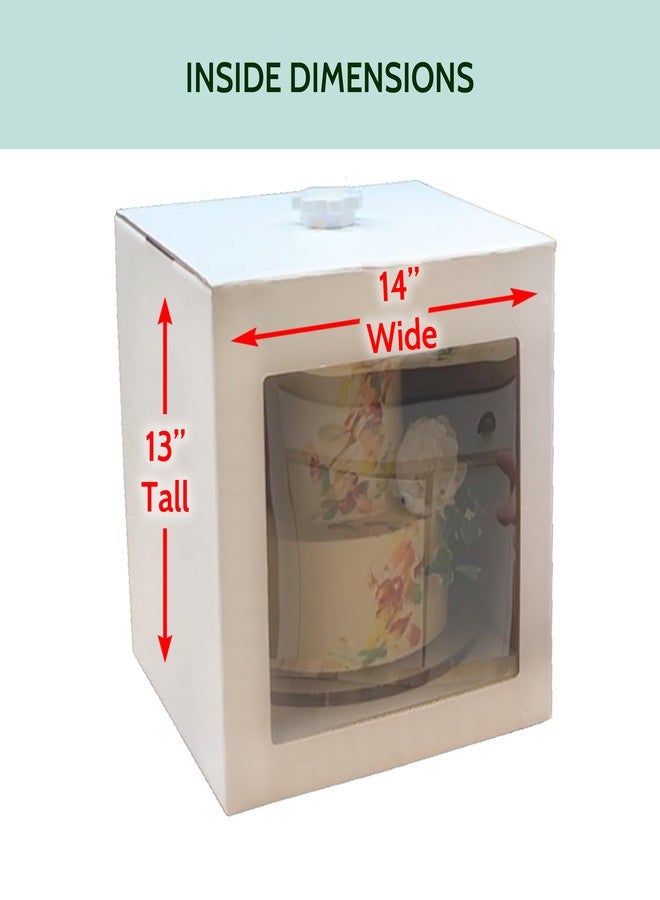 CAKESAFE حامل كيك كرتوني من CAKESAFE LITE، مقاس 14 بوصة × 14 بوصة × 13 بوصة - Image 4