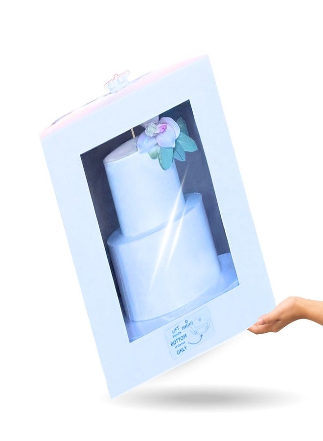 CAKESAFE حامل كيك كرتوني من CAKESAFE LITE، مقاس 14 بوصة × 14 بوصة × 13 بوصة - Image 1