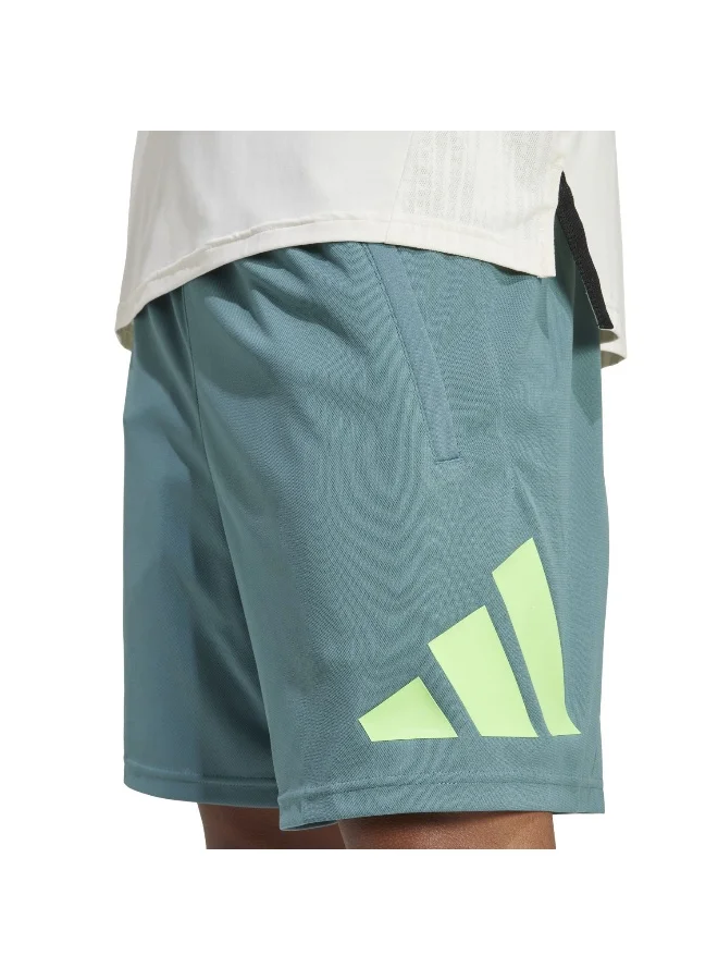 adidas شورت تدريب بشعار تر-إس للرجال أخضر