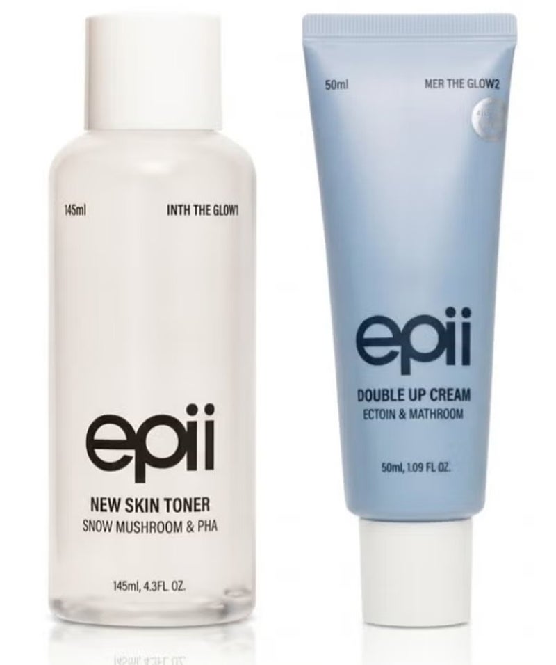epii Skin Barrier Repair & Hydration Set - Ectoin Face Moisturizer + 5% PHA Exfoliating Toner for Dry Sensitive Skin, Daily Moisture & Gentle Skin...