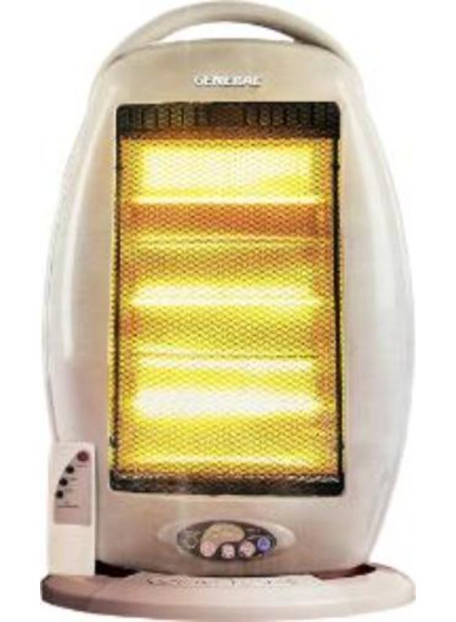 دفاية كهربائية هالوجين جنرال، 3 شمعة، 1200 وات، ريموت كنترول، رمادي، موديل GE-H102-3R